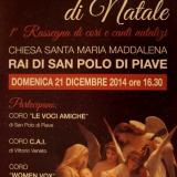 ... il manifesto del Concerto di Natale 2014 a Rai di San Polo di Piave ... 